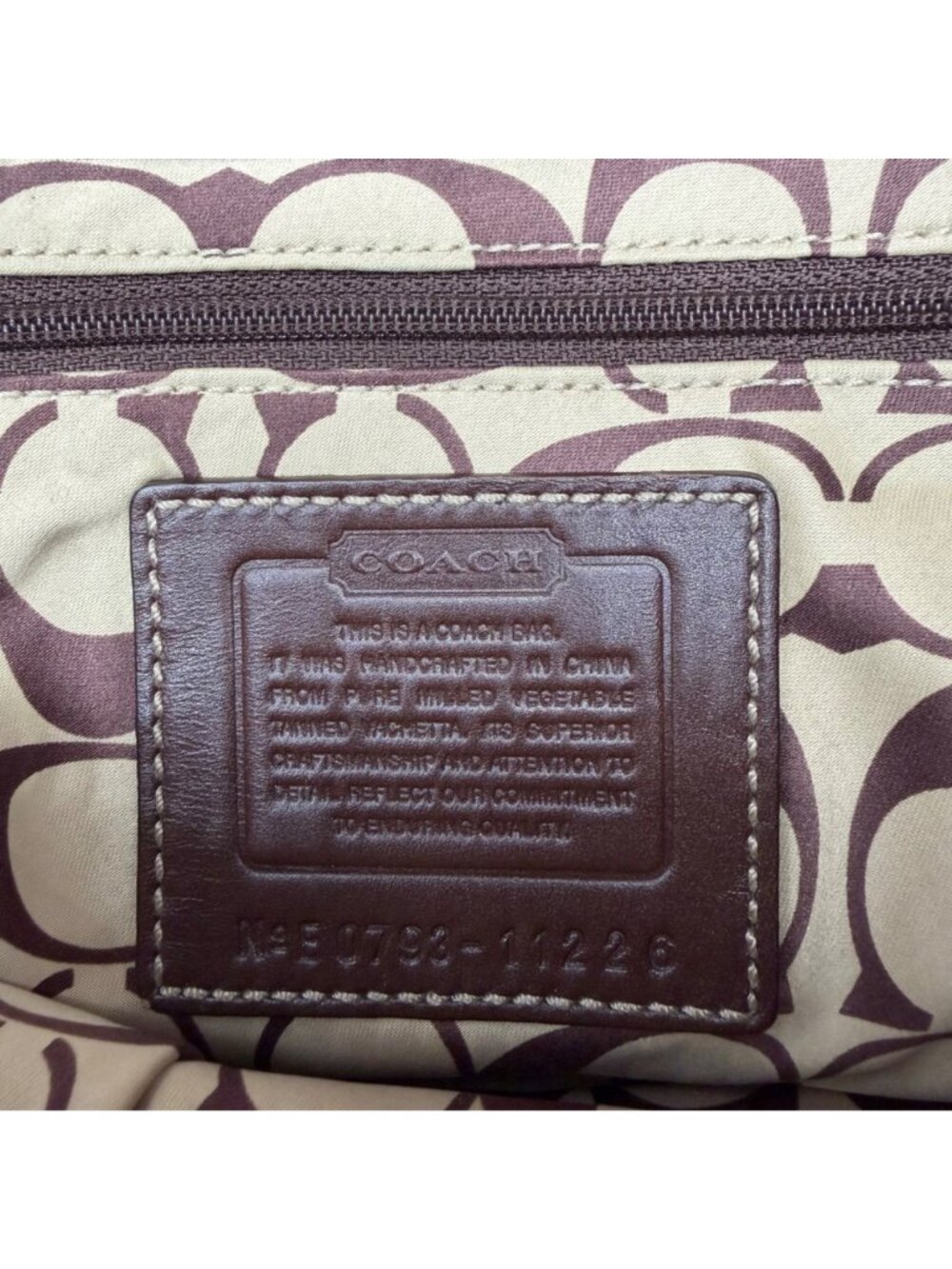 Vintage Y2K Coach Purse Ergo Belted Flap Brown Leather Horse Bit Shoulder Bag - Picture 6 of 16